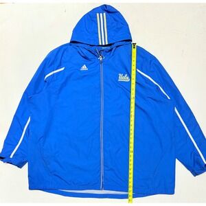 Adidas UCLA Bruins NCAA Windbreaker Jacket Hooded Full Zip 4XL Mens